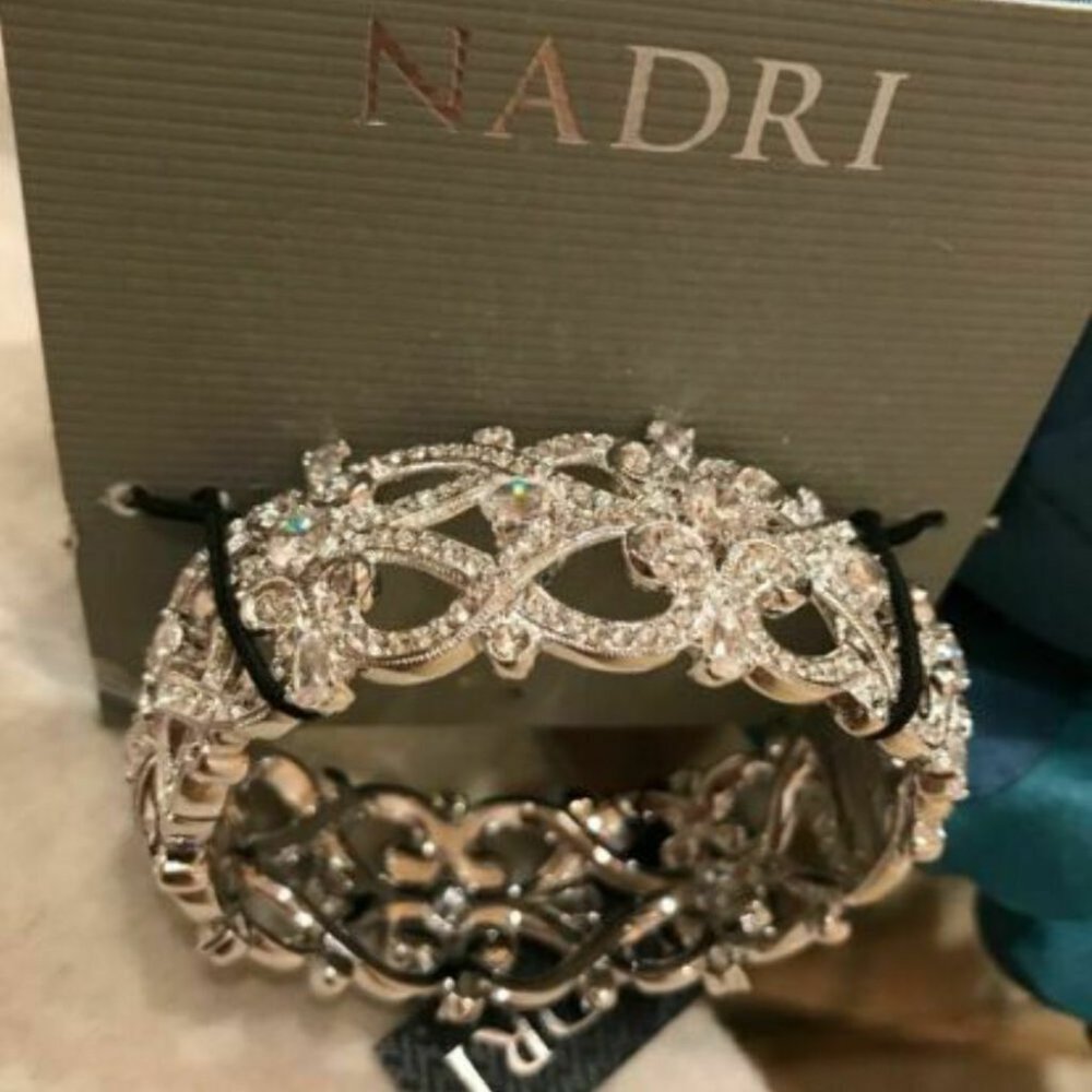 Nadri Silver Rhodium Plated Bracelet